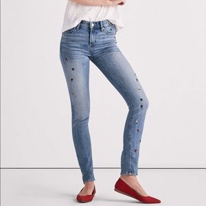 LUCKY BRAND | Ava Embroidered Bug Skinny Jeans